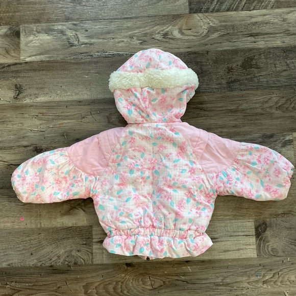 Vintage Infants Children’s Hooded Floral 80's 18mths Jacket Coat - Picture 8 of 9